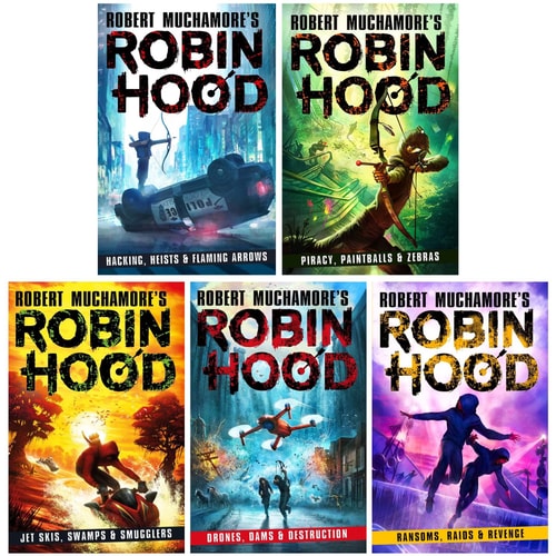 Robin Hood Series by Robert Muchamore 5 Books Collection Set cover