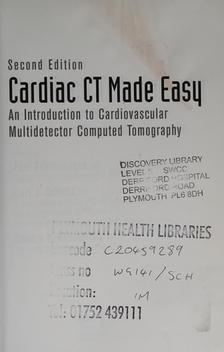 Cardiac CT Made Easy An Introduction to Cardiovascular Multidetector Computed Tomography, Second Edition cover