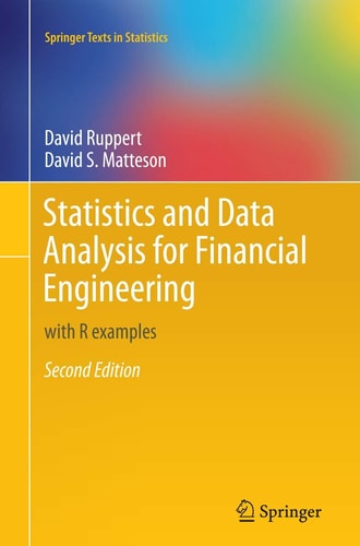 Statistics and Data Analysis for Financial Engineering with R examples cover