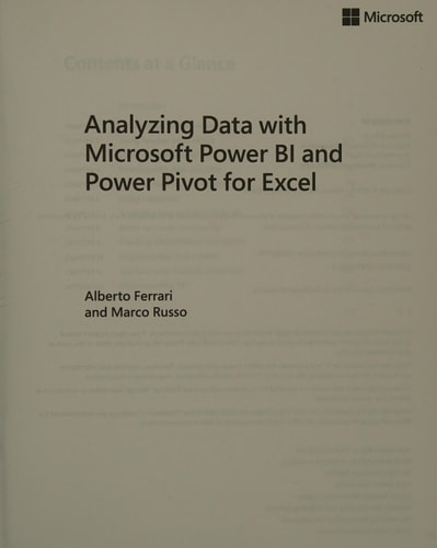 Analyzing Data with Microsoft Power BI and Power Pivot for Excel cover
