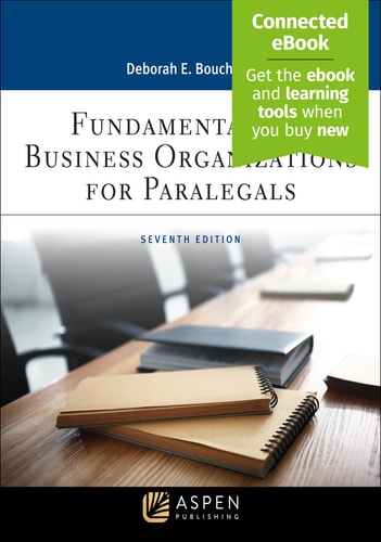 Fundamentals of Business Organizations for Paralegals cover