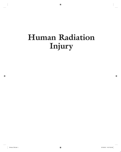 Human Radiation Injury cover