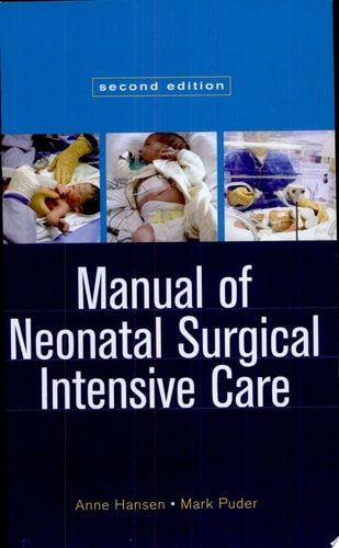 Manual of Neonatal Surgical Intensive Care cover