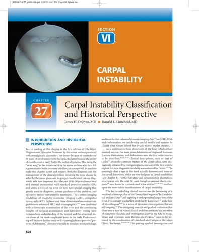The Wrist Diagnosis and Operative Treatment cover