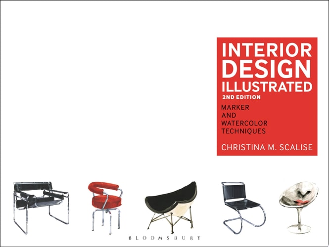 Interior Design Illustrated Marker and Watercolor Techniques cover