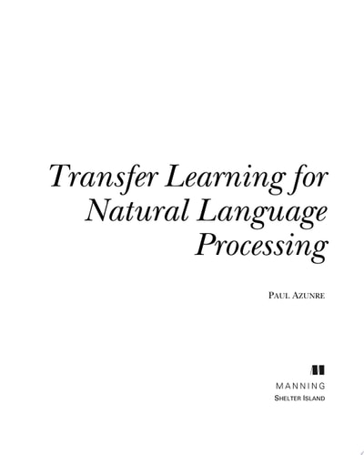 Transfer Learning for Natural Language Processing cover