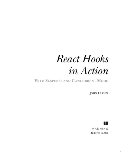 React Hooks in Action With Suspense and Concurrent Mode cover