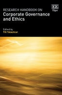Research Handbook on Corporate Governance and Ethics cover