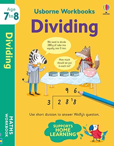 Usborne Workbooks Dividing 7-8 cover