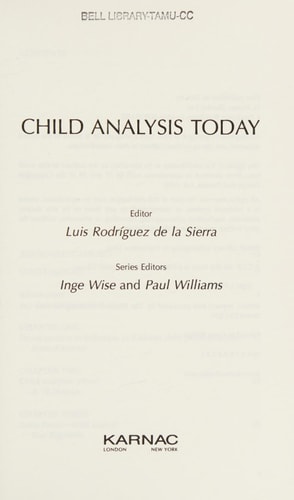 Child Analysis Today cover