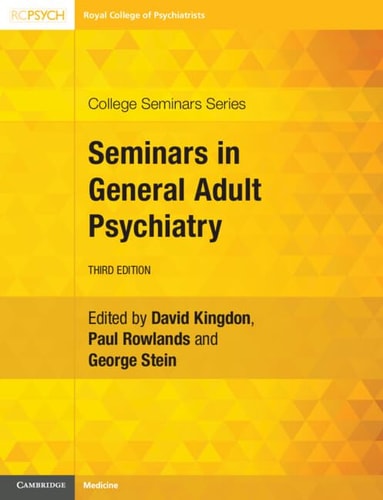 Seminars in General Adult Psychiatry cover