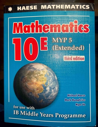 Mathematics 10E (MYP 5 Extended) cover