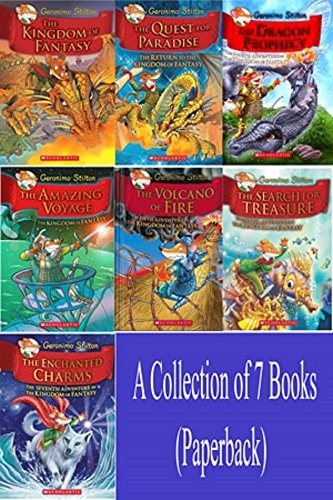 Scholastic Geronimo Stilton: The Kingdom Of Fantasy (Pack Of 7 Books) [Board book] [Jan 01, 2014] BOXED SETS cover