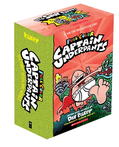 Captain Underpants Full Color Edition Box of 7 Books cover