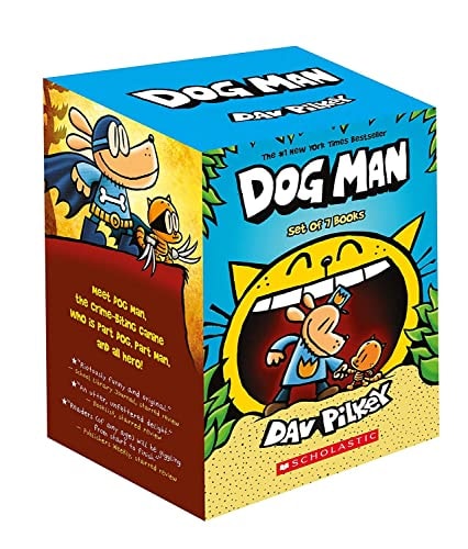Dog Man Box of 7 Books cover