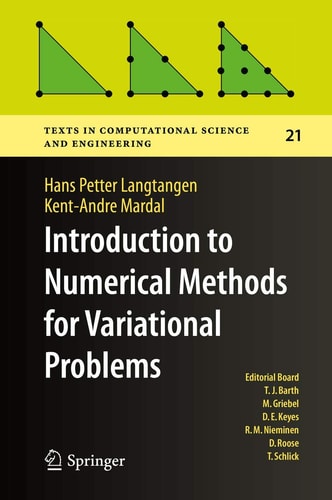 Introduction to Numerical Methods for Variational Problems cover