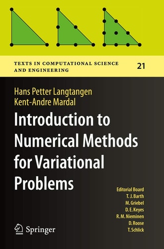 Introduction to Numerical Methods for Variational Problems cover