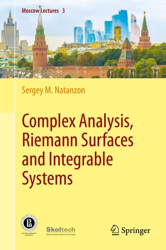 Complex Analysis, Riemann Surfaces and Integrable Systems cover