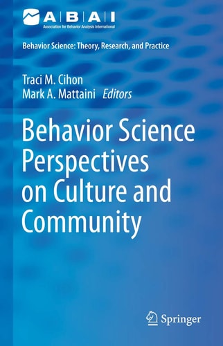 Behavior Science Perspectives on Culture and Community cover
