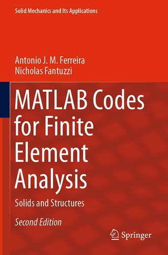 MATLAB Codes for Finite Element Analysis Solids and Structures cover