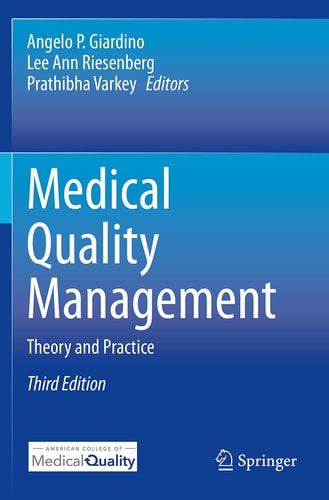 Medical Quality Management Theory and Practice cover