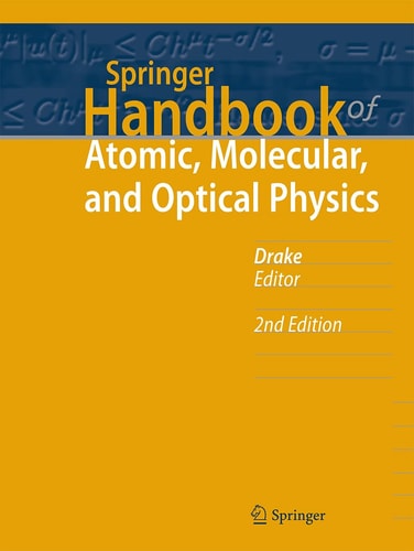 Springer Handbook of Atomic, Molecular, and Optical Physics cover