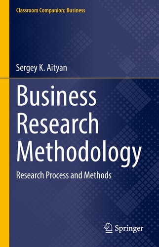 Business Research Methodology Research Process and Methods cover