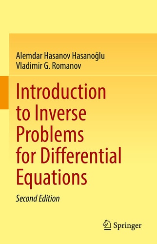 Introduction to Inverse Problems for Differential Equations cover