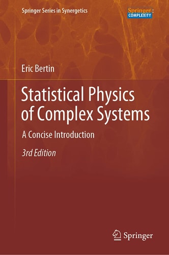 Statistical Physics of Complex Systems A Concise Introduction cover