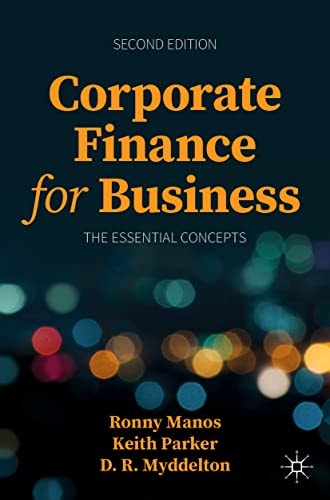 Corporate Finance for Business The Essential Concepts cover