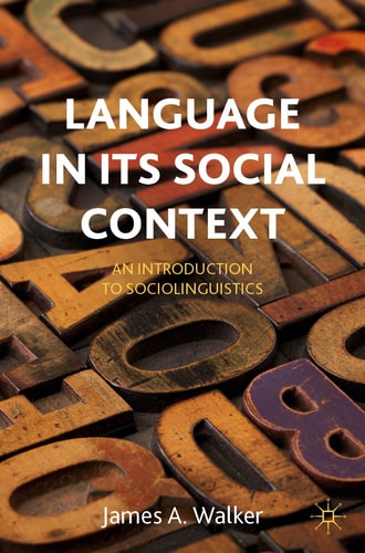 Language in its Social Context An Introduction to Sociolinguistics cover