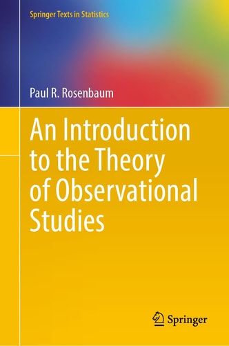 An Introduction to the Theory of Observational Studies cover