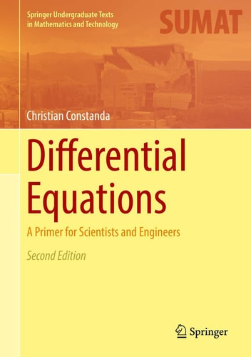 Differential Equations A Primer for Scientists and Engineers cover