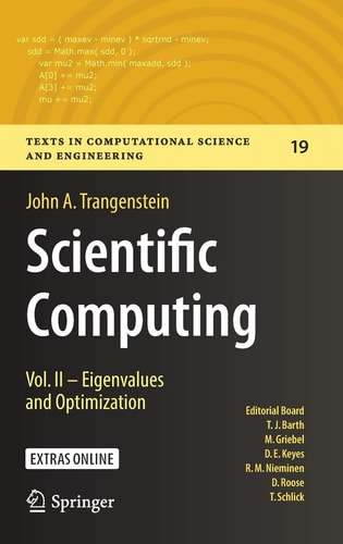 Scientific Computing Vol. II - Eigenvalues and Optimization cover