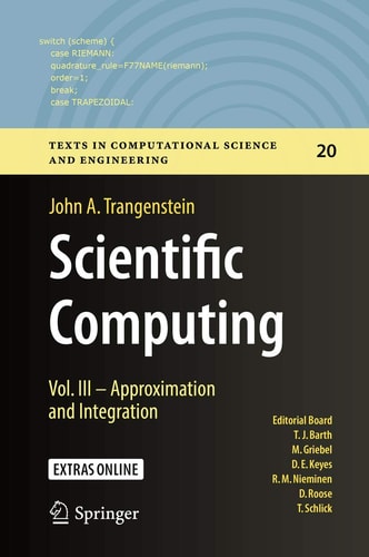 Scientific Computing Vol. III - Approximation and Integration cover