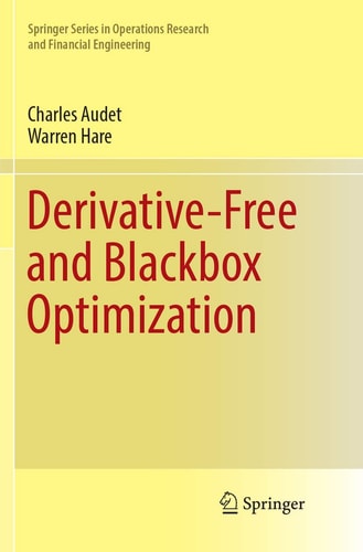 Derivative-Free and Blackbox Optimization cover