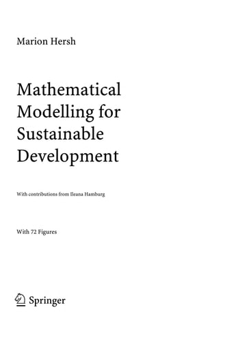 Mathematical Modelling for Sustainable Development cover