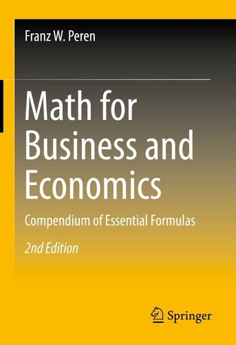 Math for Business and Economics Compendium of Essential Formulas cover