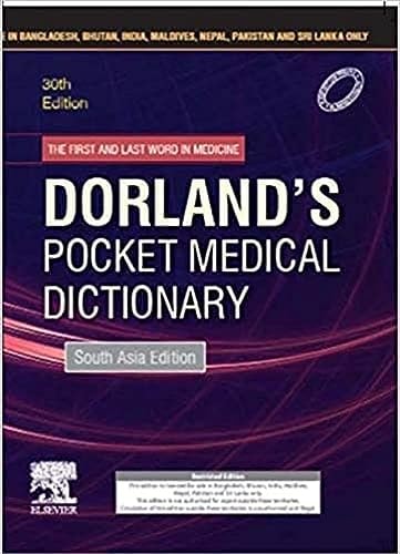 Dorland's Pocket Medical Dictionary, 30/SAE 2019 cover