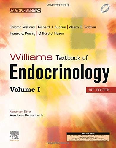 WILLIAMS TEXTBOOK OF ENDOCRINOLOGY, 14 EDITION South Asia Edition, 2 Vol cover