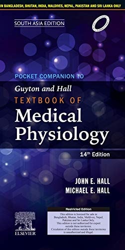 POCKET COMPANION TO GUYTON AND HALL TEXTBOOK OF MEDICAL PHYSIOLOGY, 14E, SOUTH ASIA EDITION. cover