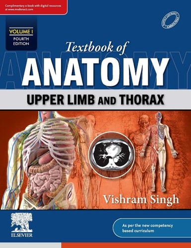 Textbook of Anatomy: Upper Limb and Thorax, Vol. 1 -4E cover