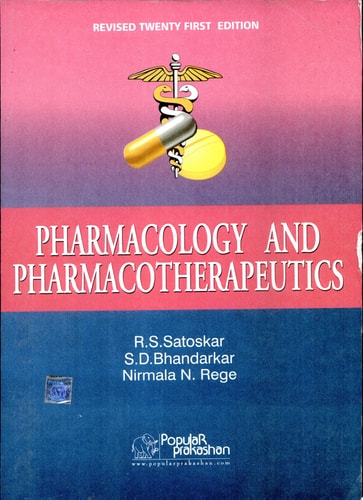 Pharmacology And Pharmacotherapeutics (New Revised 21 St Ed.) cover