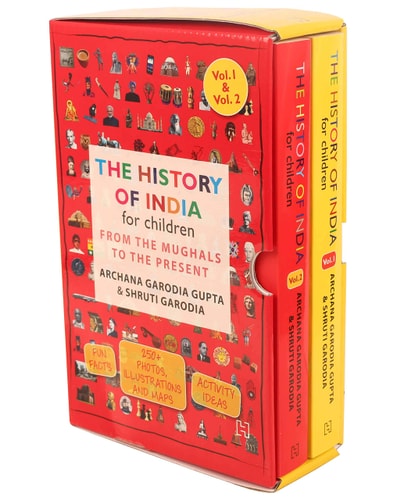 THE HISTORY OF INDIA FOR CHILDREN- FROM THE MUGHALS TO THE PRESENT - 2 VOL SET cover