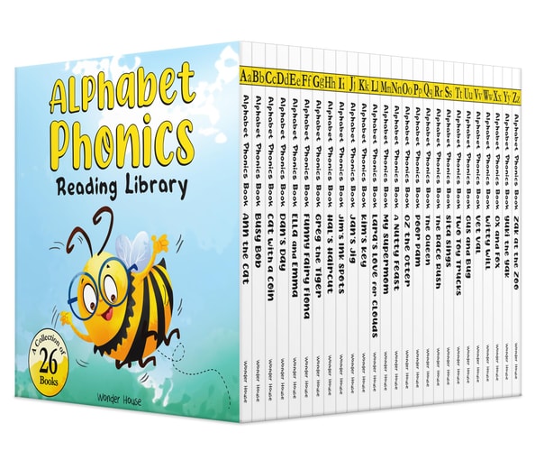 Alphabet Phonics Box Set of 26 Books cover