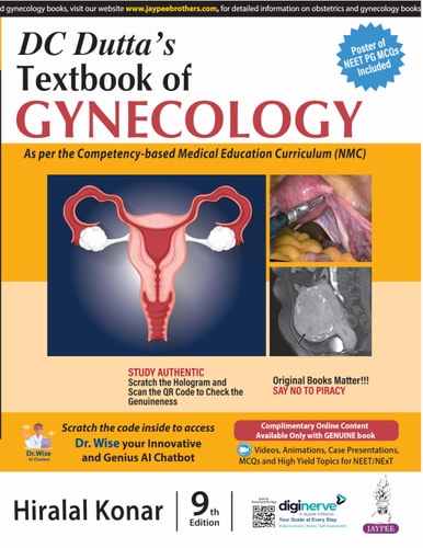 DC Dutta's Textbook of Gynecology cover