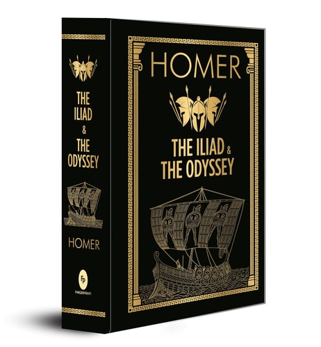 The Iliad and the Odyssey (Deluxe Hardbound Edition) cover