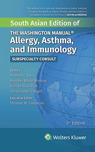The Washington Manual Allergy Asthma And Immunology Subspecialty Consult 3Ed (Pb 2022) cover