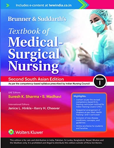 Brunner & Suddarth’s Textbook of Medical-Surgical Nursing (2-Vol Set) -2nd SAE cover